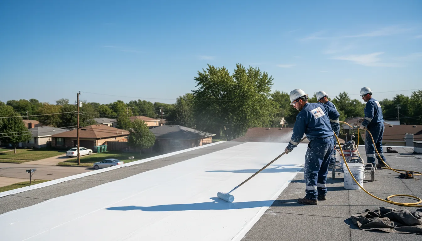 Commercial roof coating in Vanleer, TN near me